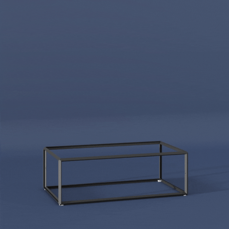 COURTNEY Cage Table with Shelf